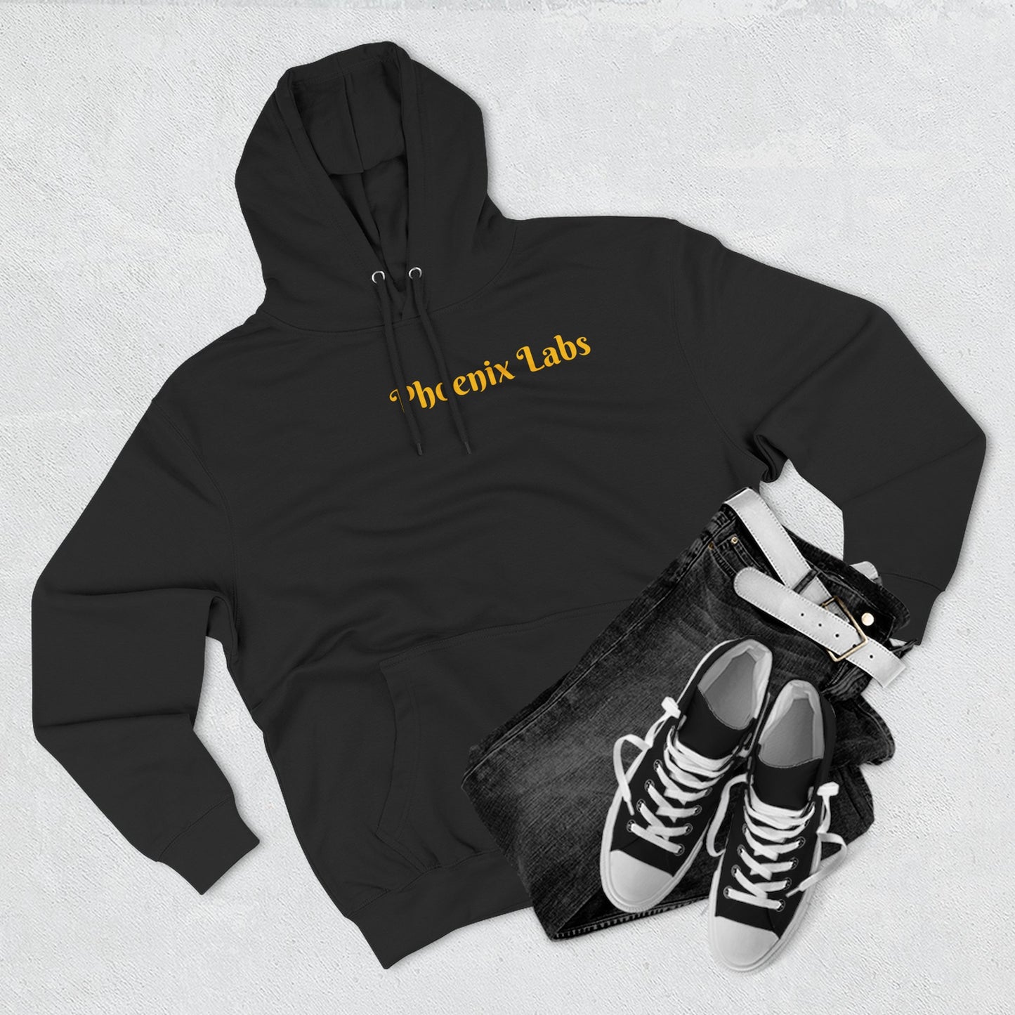 Phoenix Labs Hoodie — "Rise from the Ashes of Destruction" Graphic Fleece Hoodie