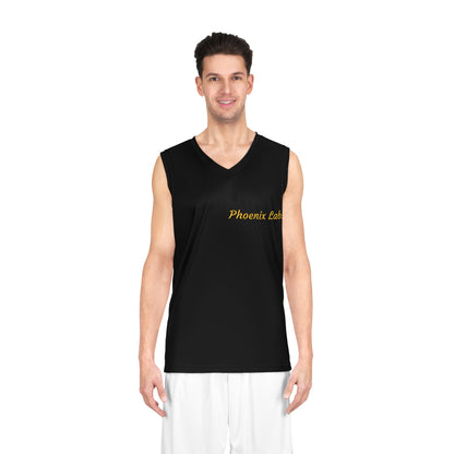 Phoenix Labs Black Basketball Jersey — “From Chaos Come Clarity” Athletic Tank