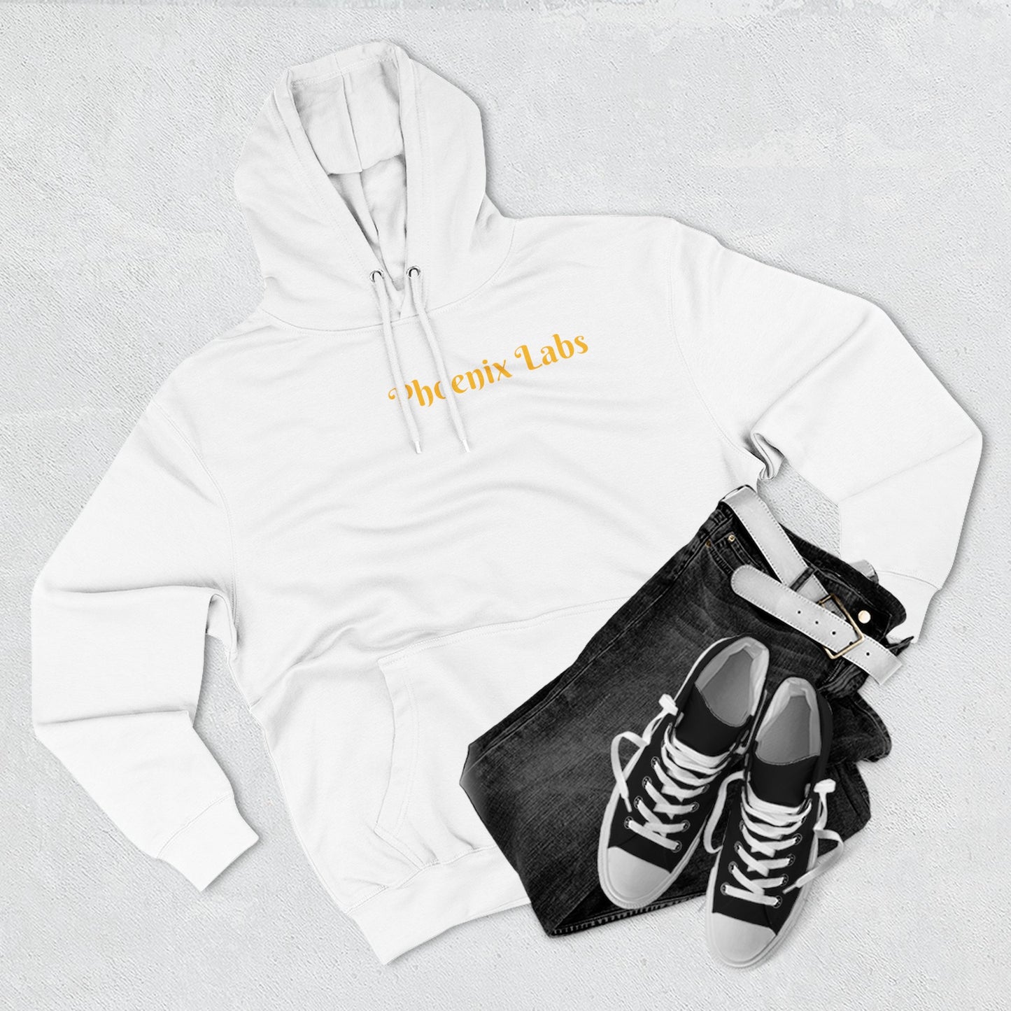 Phoenix Labs Hoodie — "Rise from the Ashes of Destruction" Graphic Fleece Hoodie