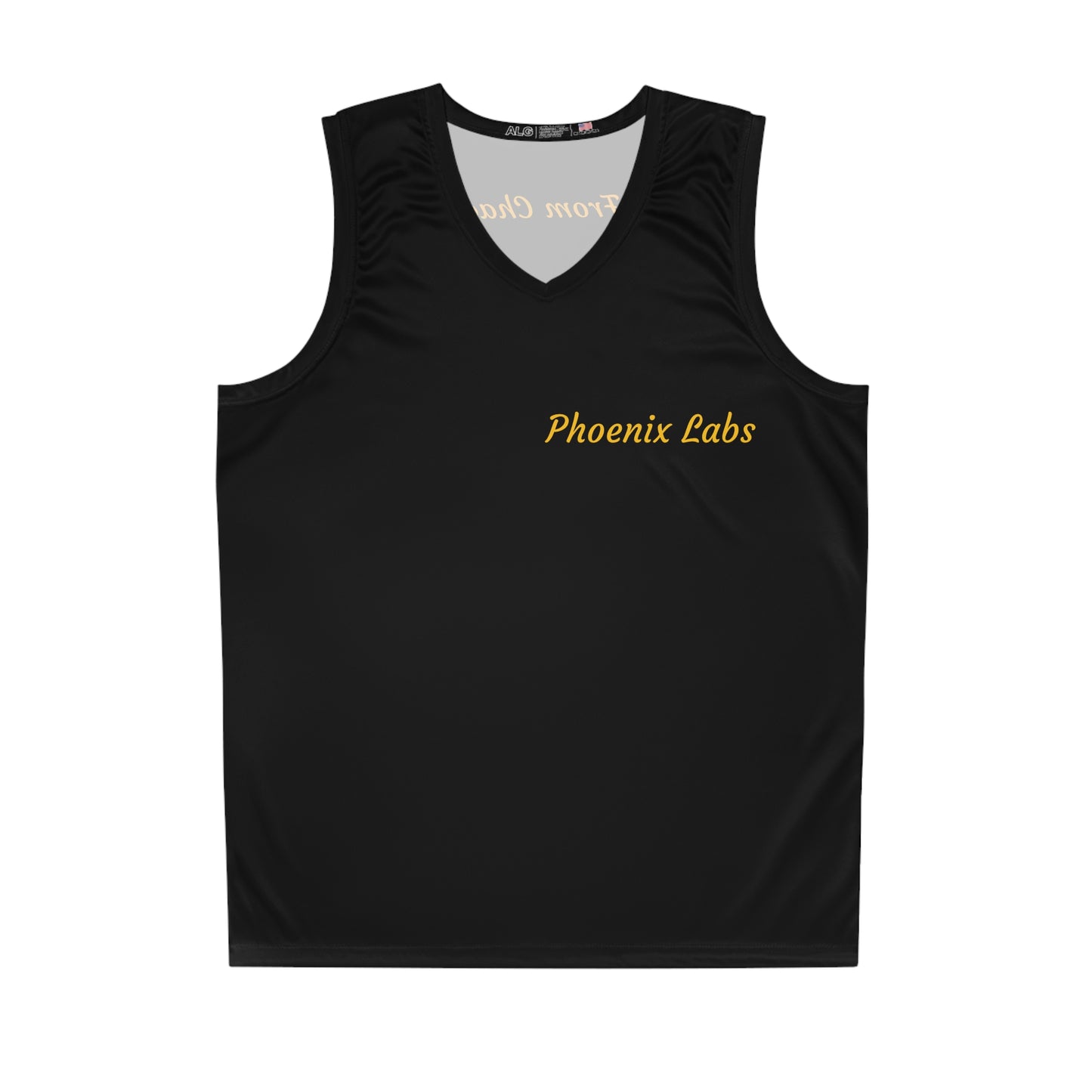 Phoenix Labs Black Basketball Jersey — “From Chaos Come Clarity” Athletic Tank
