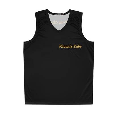 Phoenix Labs Black Basketball Jersey — “From Chaos Come Clarity” Athletic Tank