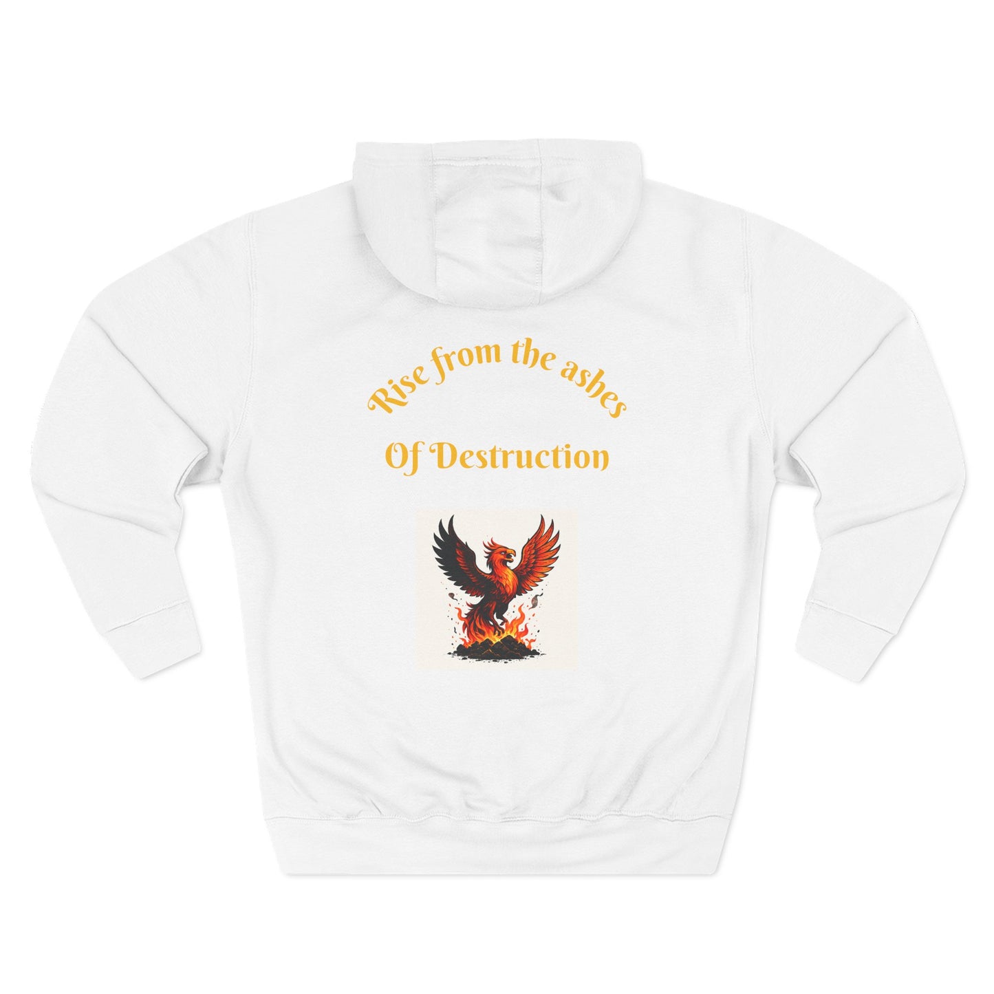 Phoenix Labs Hoodie — "Rise from the Ashes of Destruction" Graphic Fleece Hoodie