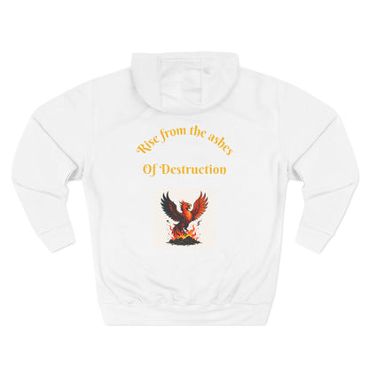 Phoenix Labs Hoodie — "Rise from the Ashes of Destruction" Graphic Fleece Hoodie